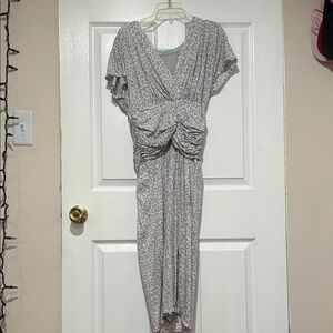 Leopard Print Midi Dress